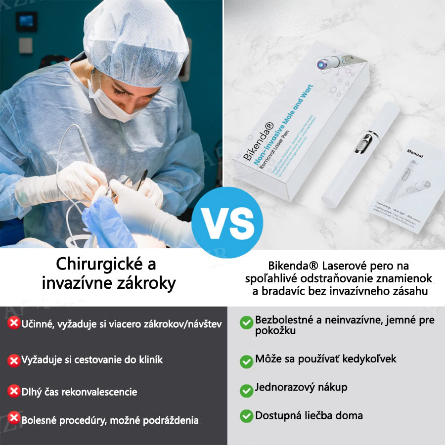 Bikenda® Neinvazívne laserové pero na odstránenie znamienok a bradavíc🔦